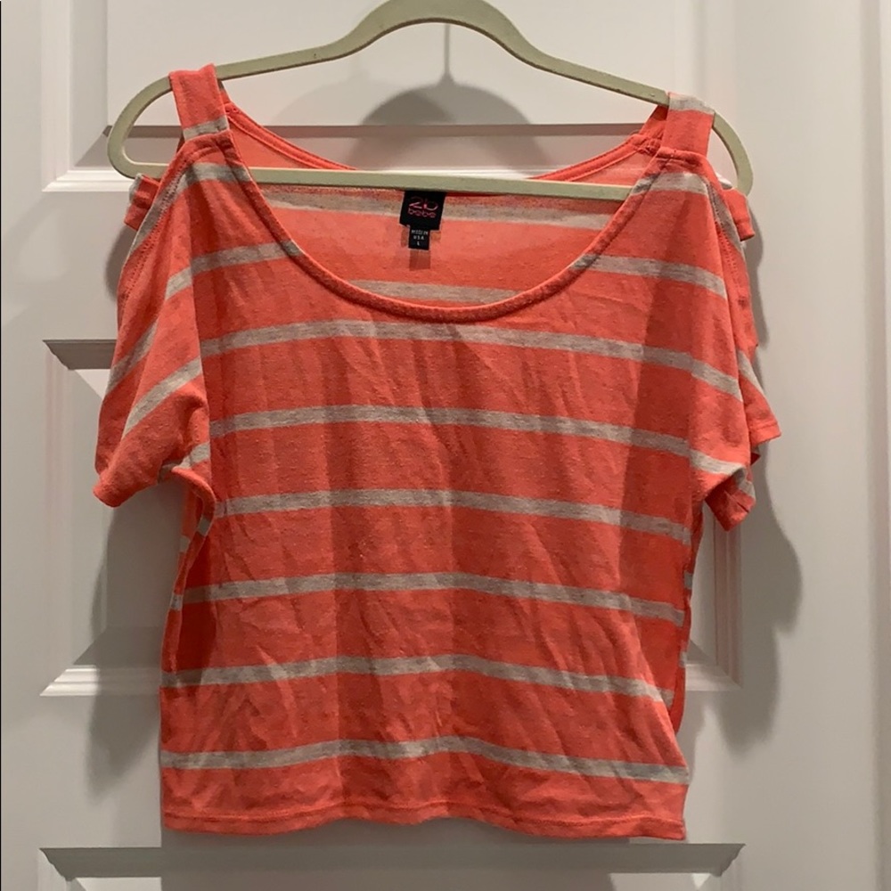 Bebe striped top
